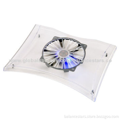 Transparent Laptop Cooling Pad, Super Air Flow & Powerful Wind